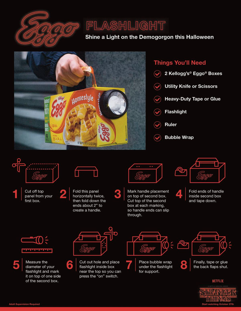 Illustration for article titled Eggo Wants You to Turn Your Waffle Box Into a Purse, Because Stranger Things